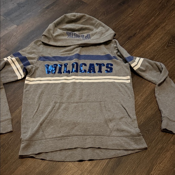 VS Pink University of Kentucky Wildcats Gray Hoodie - Picture 1 of 3